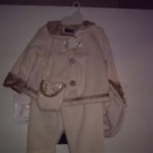 Charming Cream Kids Cape Set